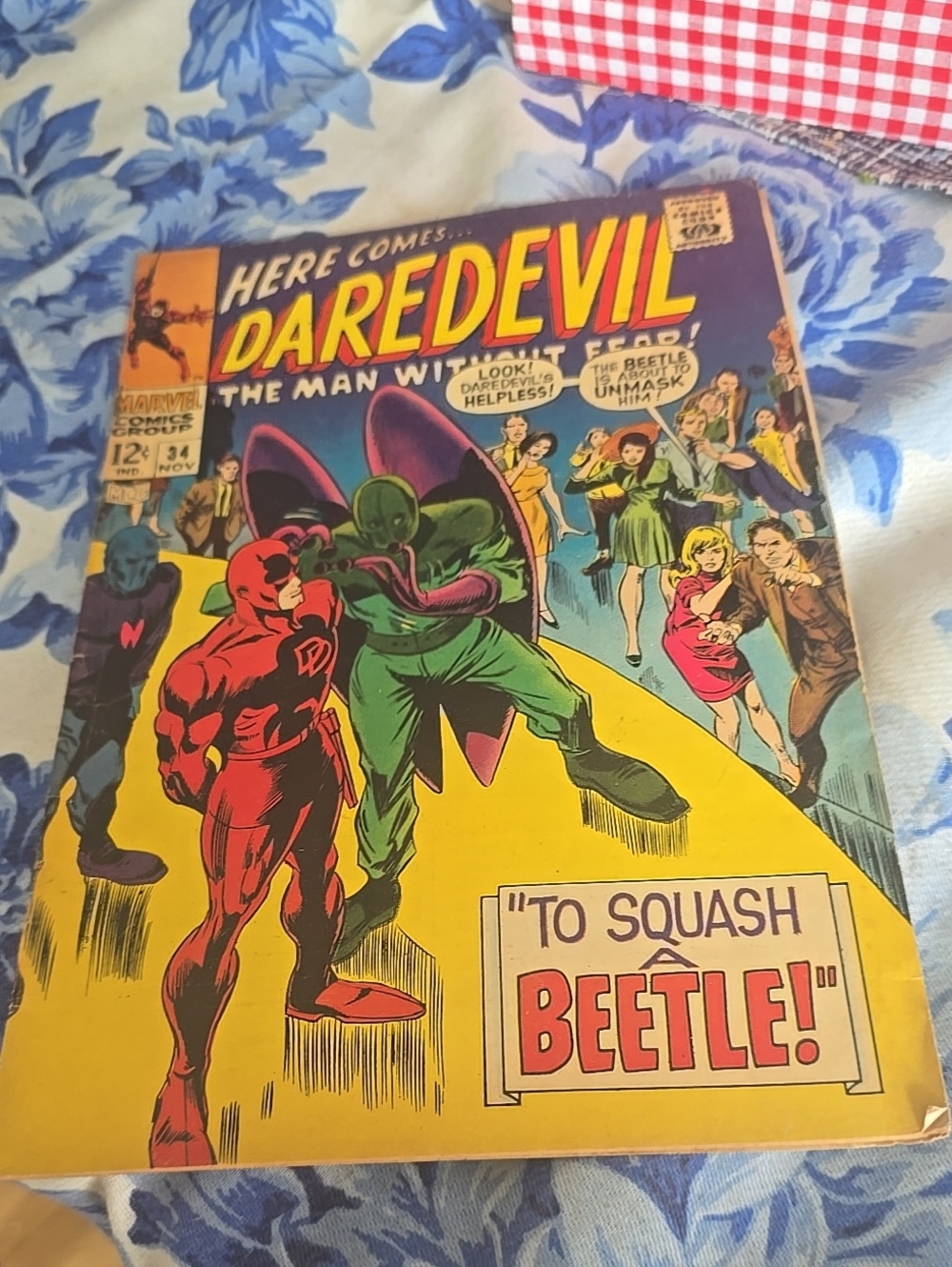 DAREDEVIL #34 (NOV. 1967) "To Squash A BEETLE" Marvel Comics